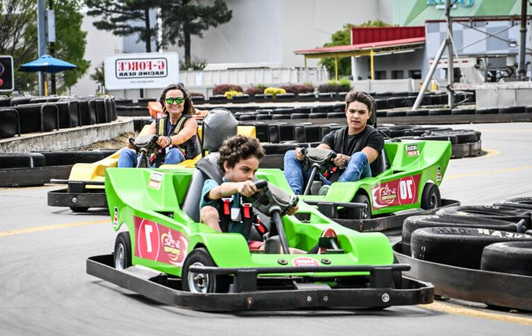 family racing go-karts